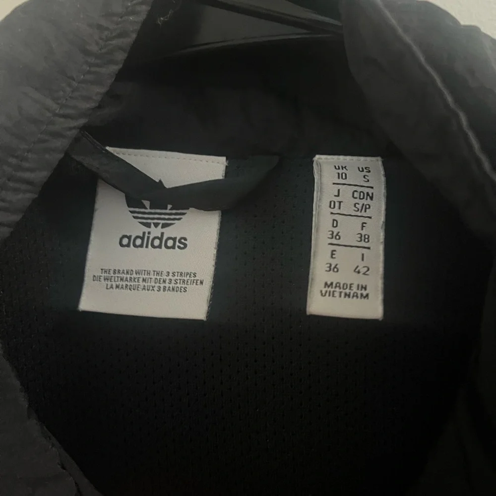 Adidas Women's Black, Purple, and Pink Bomber Jacket
